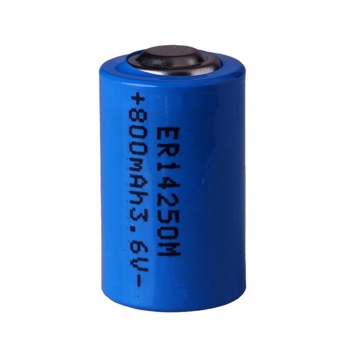 LS14250M Li SOCl2 Lithium Pin chính 1 / 2AA Kích thước R6 ER14250M 800mAh cho máy công cụ CNC 1