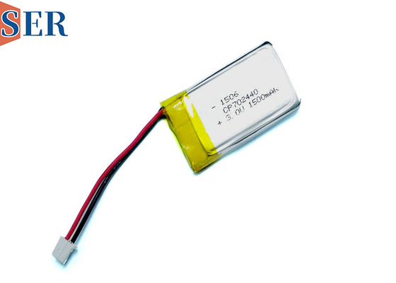 CP702440 3V 1500mah Li-MNO2 Pin siêu mỏng Gói mềm Pin lithium Mangan có đầu nối dây