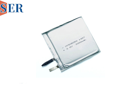 CP505050 Pin siêu mỏng 3.0V Pin mềm LiMNO2 linh hoạt cho IoT