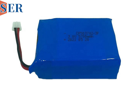 Bộ pin lithium sơ cấp mềm 3.0V 5700mAh tùy chỉnh CP503742-3p