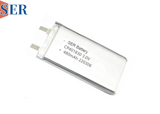 Không sạc Soft Pack Li Mno2 Pin CP401830 3.0V 400mah Cho cảm biến nước tiểu