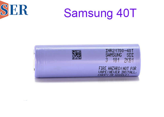 Loại thoát nước cao INR21700 40T Samsung Li Ion Battery 3.6V Pin sục trụ sạc cho công cụ điện