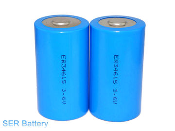 LS33600 / ER34615 kích thước D 3.6V 19000mAh R20 Lithium chính Li-SOCI2 Pin