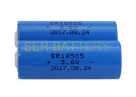 Năng lượng cao Pin A Size ER18505, Pin Lithium 3800mAh 3,6 Volt Thời hạn sử dụng 10 năm
