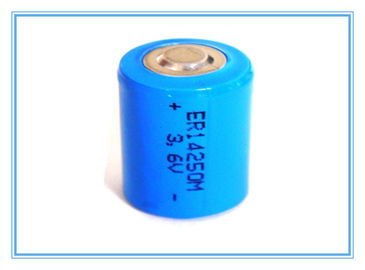 Máy đo khí Pin Li SOCL2, 1 / 2AA ER14250M Pin 3.6V 750mAh Loại nguồn