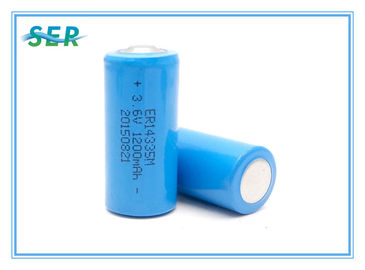 Loại xoắn ốc 3.6V 1200mAh Pin chính Lithium 2 / 3AA Kích thước ER14335M cho đồng hồ làm nóng nước