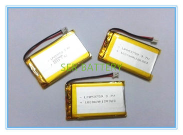 Pin Lithium Polymer siêu mỏng 503759 3.7V 1300mAh Vòng đời 500 cho GPS Tracker