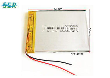 Pin Lithium Polymer xả cao 3,7 Volt 2300mah 625068 với dây PCM