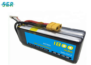 Bộ pin xe hơi RC 1500 mah 14.8v 70c, Pin máy bay RC Vòng đời 800