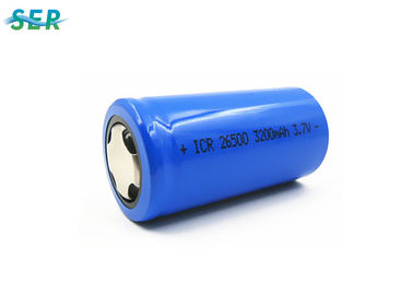 Dung lượng cao Pin Li Ion có thể sạc lại 3.7V 3200mAh D Kích thước 26500 Tế bào hình trụ cho đèn flash