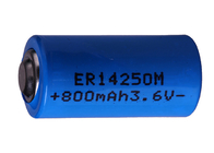 LS14250M Li SOCl2 Lithium Pin chính 1 / 2AA Kích thước R6 ER14250M 800mAh cho máy công cụ CNC
