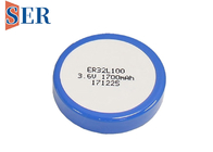 Tế bào nút ER32L100 Loại Wafer nhiệt độ cao ER32100T 1/6 D Pin Lithium Thionyl Chloride chính