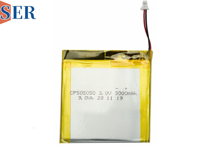 CP505050 Pin siêu mỏng 3.0V Pin mềm LiMNO2 linh hoạt cho IoT