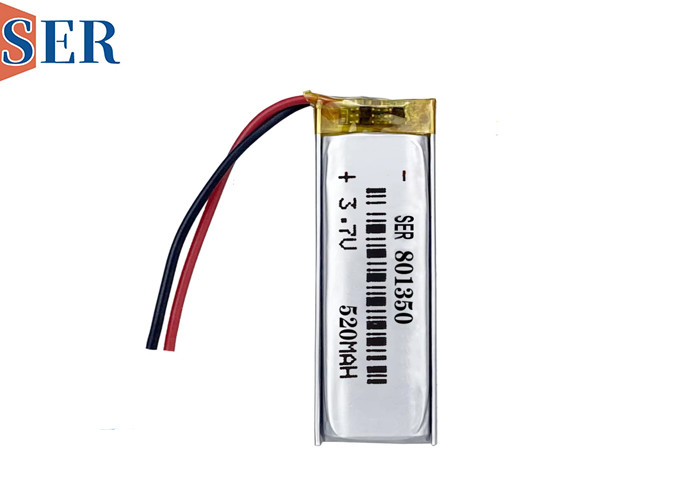 Ống pin Lipo tùy chỉnh 801350 500mAh Li- Polymer Poch Cell 803450 3.7V Lithium polymer pin với PCB và cáp