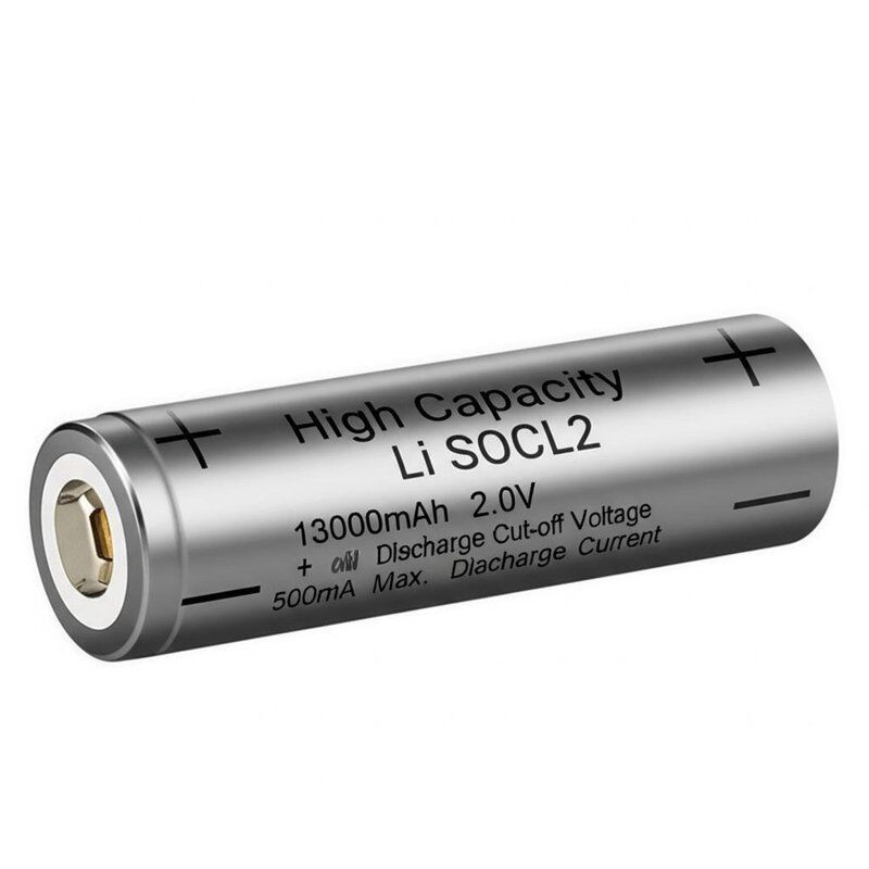 Năng lượng cao Li SOCL2 pin 13000mAh 2.0V Thả điện áp cắt 500mA Max.