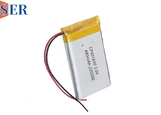 Không sạc Soft Pack Li Mno2 Pin CP401830 3.0V 400mah Cho cảm biến nước tiểu