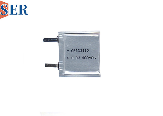 Ứng dụng tùy chỉnh không sạc pin túi LiMnO2 pin CP223830 3.0V 400mAh cho thiết bị đeo
