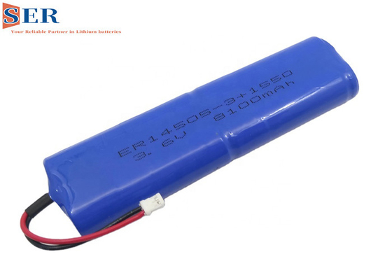ER14505-3P 3.6V 8100mAh Pin LiSOCL2 với đầu nối JST Tụ điện SPC1550