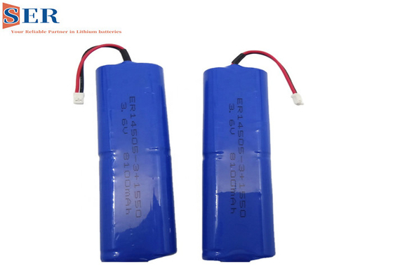 Pin ER14505-3P 3.6V 8100mAh Li SOCL2 với đầu nối JST Tụ điện SPC1550