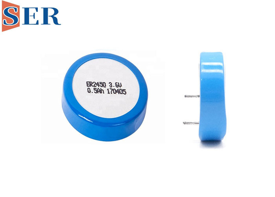 MSDS Loại khóa ER2450 Pin Li SOCl2 ER2450T Tế bào Wafer