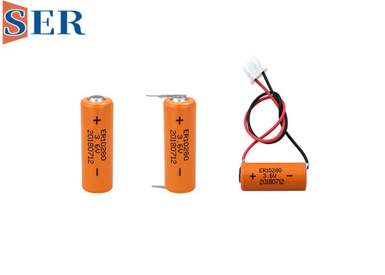 ER10280 Li SOCL2 Pin 500mAh 3.6V 2 / 3AAA Kích thước Lithium ER10 / 28